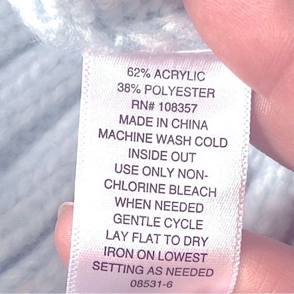 a.n.a Womens Crew Neck Long Sleeve Pullover Sweater Blue Size Small Like New - Picture 6 of 8